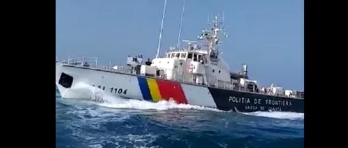 Braconieri TURCI urmăriți cu focuri de ARMĂ de Paza de Coastă a României