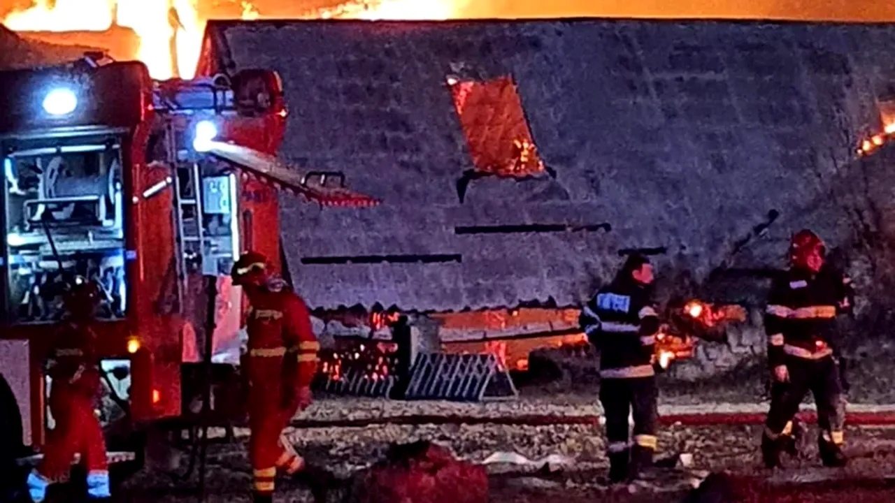 Cum au intervenit POMPIERII la incendiul de la Ferma Dacilor. În câte minute au ajuns primele echipaje la locul dezastrului