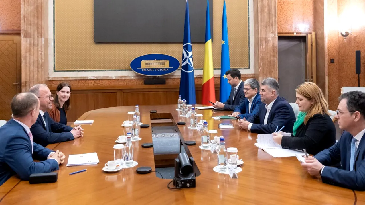 Premierul Marcel Ciolacu, la întâlnirea cu Deutsche Bank AG: Vrem să atragem investiții în sectorul energetic