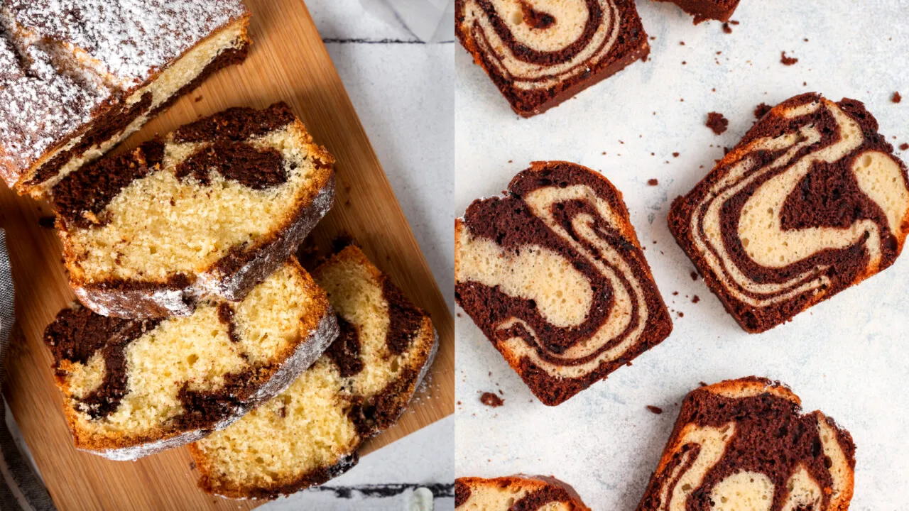 Rețetă de chec marmorat și pufos cu multă cacao. Cele 9 ingrediente pe care să le folosești