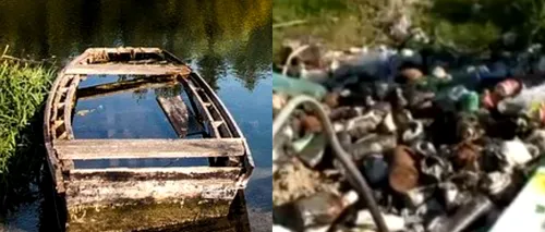 „Ghena Dunării”. Tone de gunoaie lăsate în Deltă de turiști! Au ascuns resturile în tufișuri