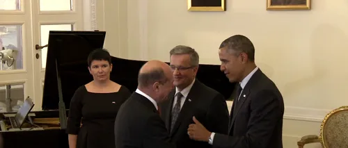 Băsescu s-a întâlnit cu Obama la Varșovia