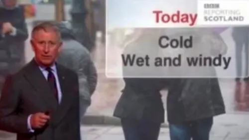 VIDEO. Prințul Charles a prezentat știrile meteo pentru BBC Scotland
