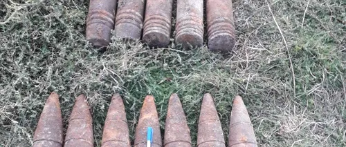 FOTO. Un adevărat arsenal a fost descoperit de pirotehniști într-un cimitir din Bârlad