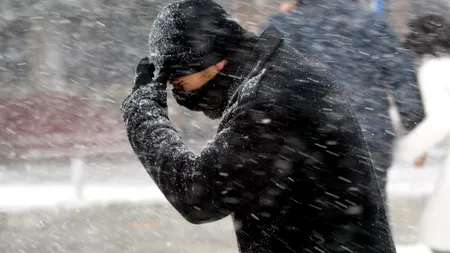 Avertizare meteo: Cod galben de ninsoare şi vânt în Capitală şi alte 14 judeţe din țară