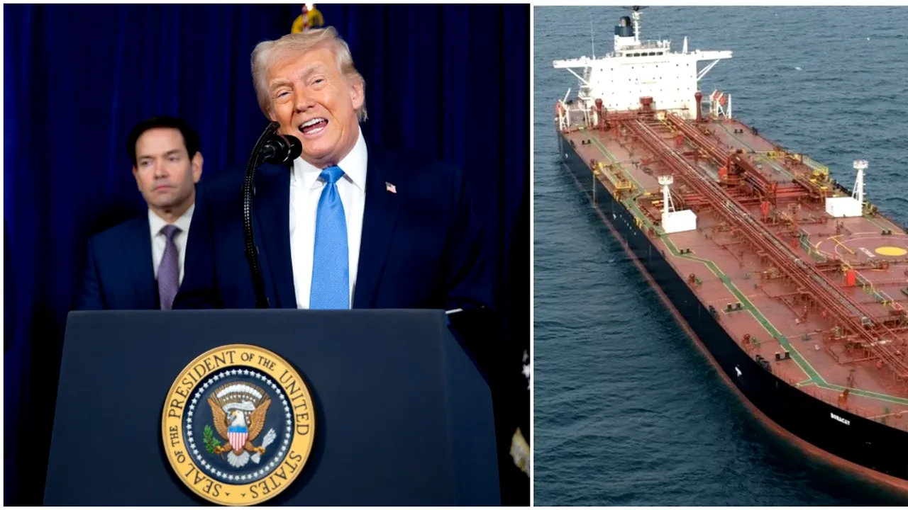 Donald Trump anunță că SUA va vinde petrolul confiscat de pe nava Olina, capturată de autoritățile americane în Caraibe