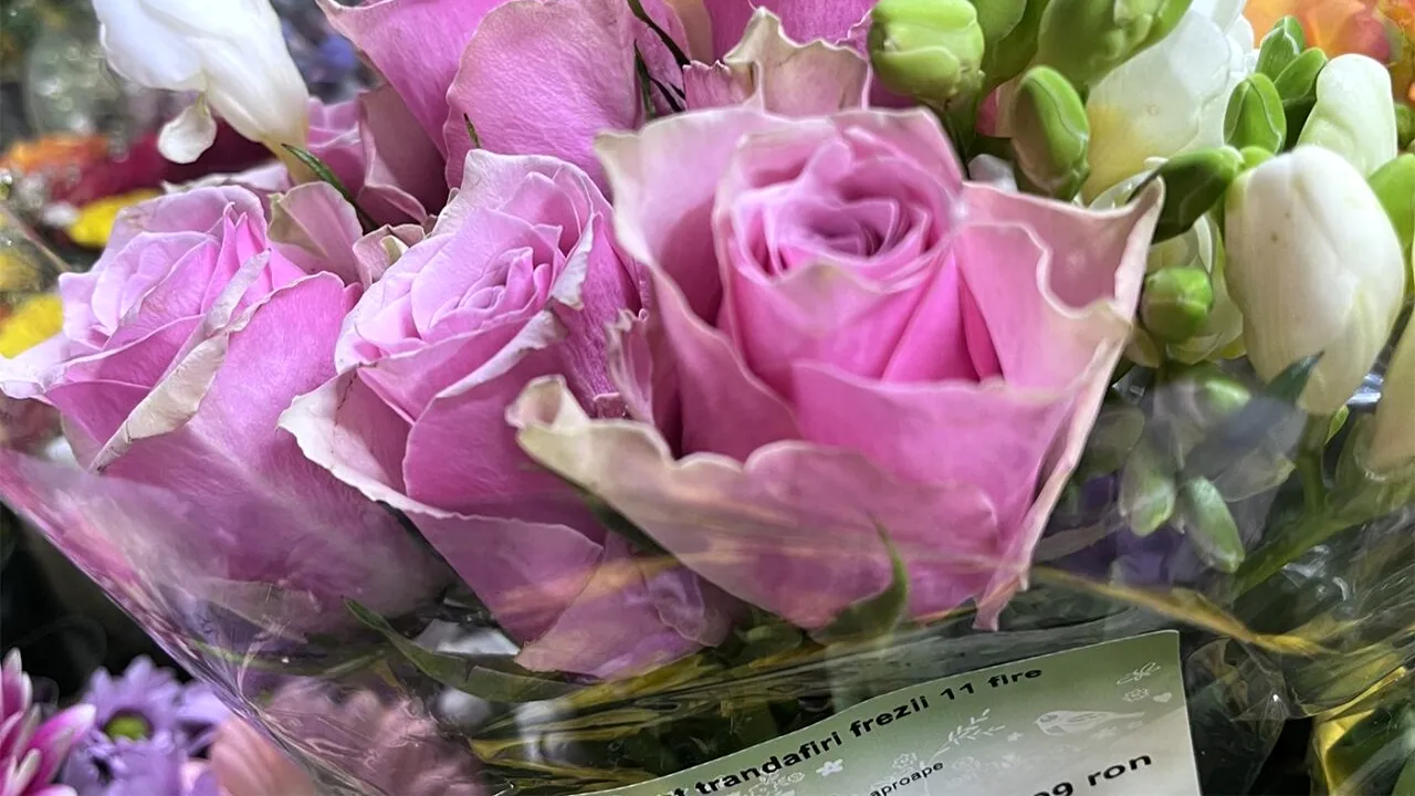 Nu este o eroare! Câți lei costă un buchet cu 11 TRANDAFIRI în Kaufland București