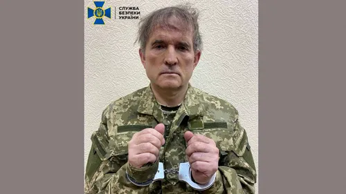 FOTO| Cum a fost capturat aliatul lui Vladimir Putin în Ucraina. Medvedciuk era vehiculat ca posibil înlocuitor al lui Zelenski