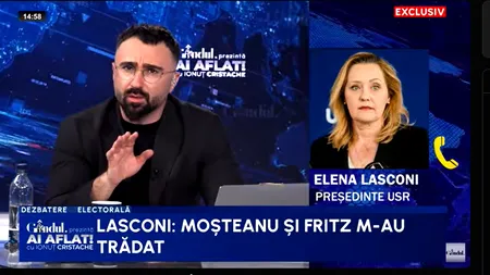 EXCLUSIV Elena Lasconi : Moșteanu și Fritz m-au trădat. Nu renunț la candidatură!