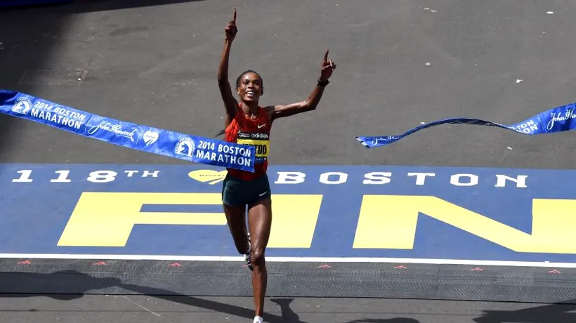 O alergătoare kenyană, câștigătoare a maratonului de la Boston, a fost depistată pozitiv la testul anti-doping