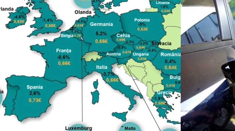 HARTA prețurilor la benzină în Uniunea Europeană. Pe ce loc se află România în TOPUL SCUMPIRILOR