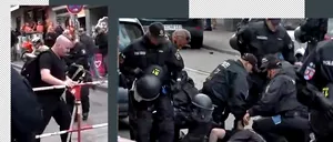Premieră la Campionatul European de Fotbal din Germania. Poliția din Hamburg a ÎMPUȘCAT un bărbat care i-a amenințat cu un piolet