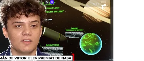 Elev român de 17 ani, premiat de <i class='ep-highlight'>NASA</i>. Antonio a proiectat o staţie spaţială pe care pot trăi 10.000 de persoane