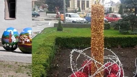 Ce a răsărit de Paște în mijlocul orașului Tecuci. Primarii care fac risipă de imaginație și de bani ca 