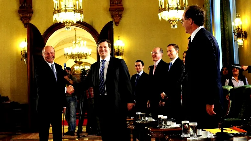 Misiunea FMI, în vizită la Cotroceni. Traian Băsescu: Rămânerea pe drumul corect în timpul unui an electoral este o adevărată provocare