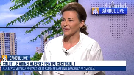 GÂNDUL LIVE. Adina Alberts, candidat la primăria sector 1: „Toată lumea mă întreabă același lucru. Nu mai pot să stau deoparte!”