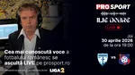 Ilie Dobre comentează LIVE pe ProSport.ro meciul F.C. Voluntari – F.C. Bihor, joi, 30 aprilie 2026, de la ora 19:00