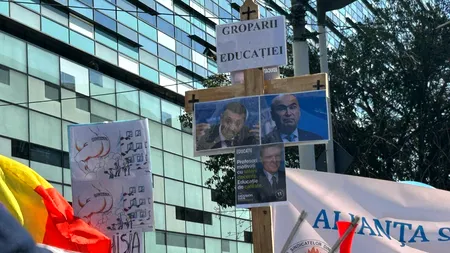 Marșul revoltei: profesorii au plecat spre Palatul Cotroceni. Sindicaliștii solicită abrogarea legii reformei în educație