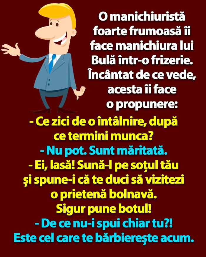 BANC | Bulă încearcă să agațe o manichiuristă