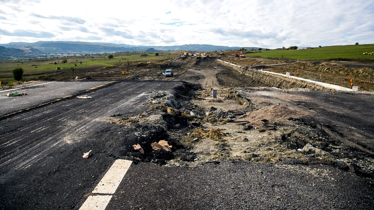 Când va fi reluată circulația pe lotul 3 al Autostrăzii Sibiu-Orăștie
