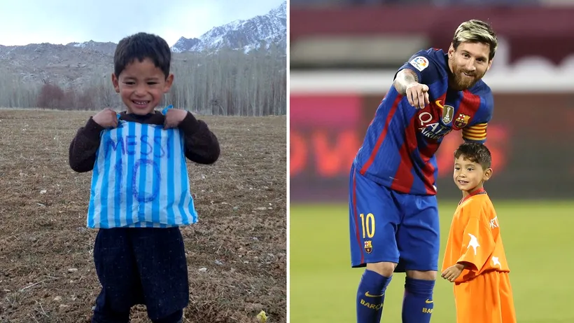 Murtaza Ahmadi, copilul afgan care a devenit cunoscut după ce a primit un tricou de la Lionel Messi cere ajutor pentru a scăpa de talibani: „Vă rog să mă salvați” | GALERIE FOTO