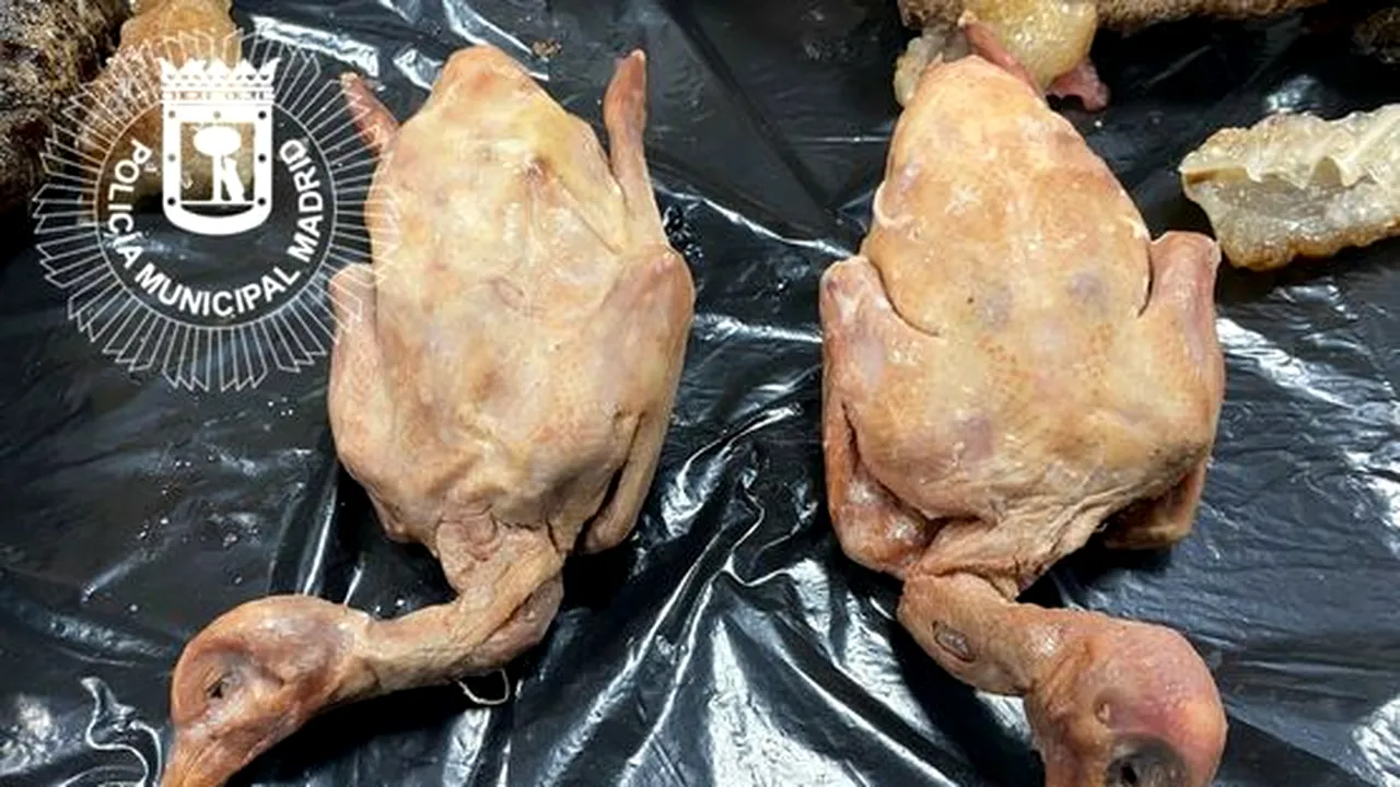 Trufandale made in China. Porumbei serviți într-un restaurant chinezesc din Madrid pe post de rață