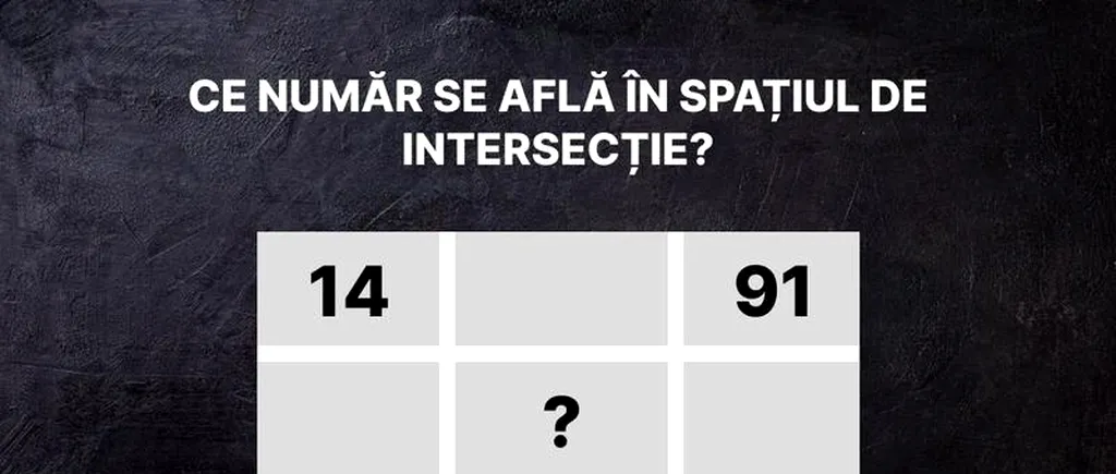 TEST IQ | Ce număr se află în spațiul de intersecție?