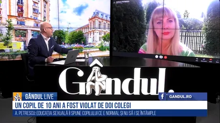 GÂNDUL LIVE. Adriana Petrescu, psiholog: Adulții se ocupă de orice, dar mai puțin de educația copiilor / Se formează o generație cu o mentalitate total greșită