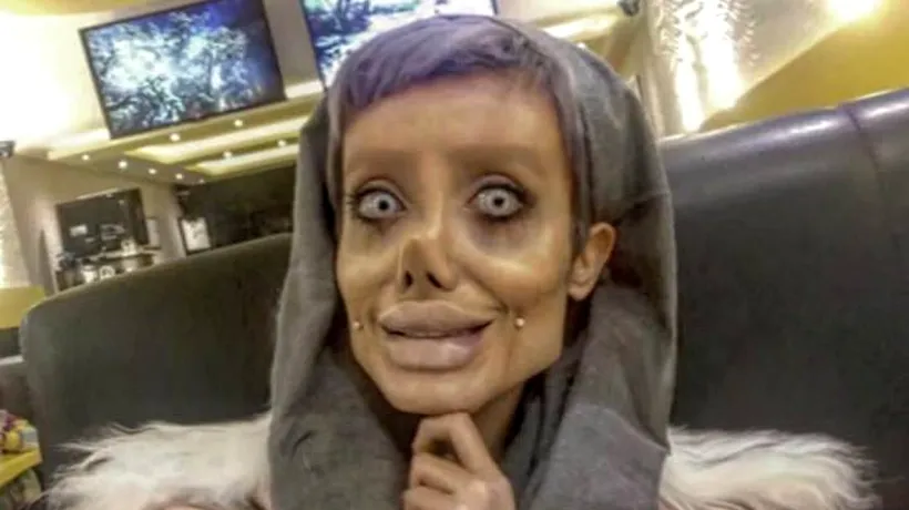 Cum arată, de fapt, sosia zombie a Angelinei Jolie? Femeia își arată fața după ce a ieșit din închisoare