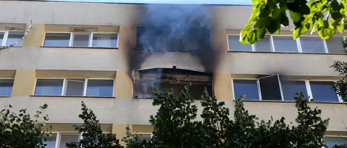 Incendiu într-un bloc din București. Mai multe persoane au fost evacuate | FOTO, VIDEO
