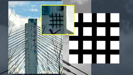 Poliția îi caută pe cei care au desenat INSCRIPȚII legionare pe podul Basarab. SIMBOLUL din partea de sus a pilonului / Fotografii și acuzații