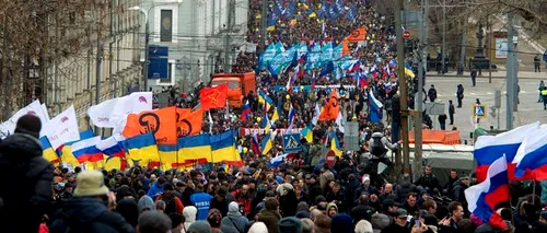 Aproximativ 50.000 de oameni au manifestat la Moscova împotriva ocupării Crimeii