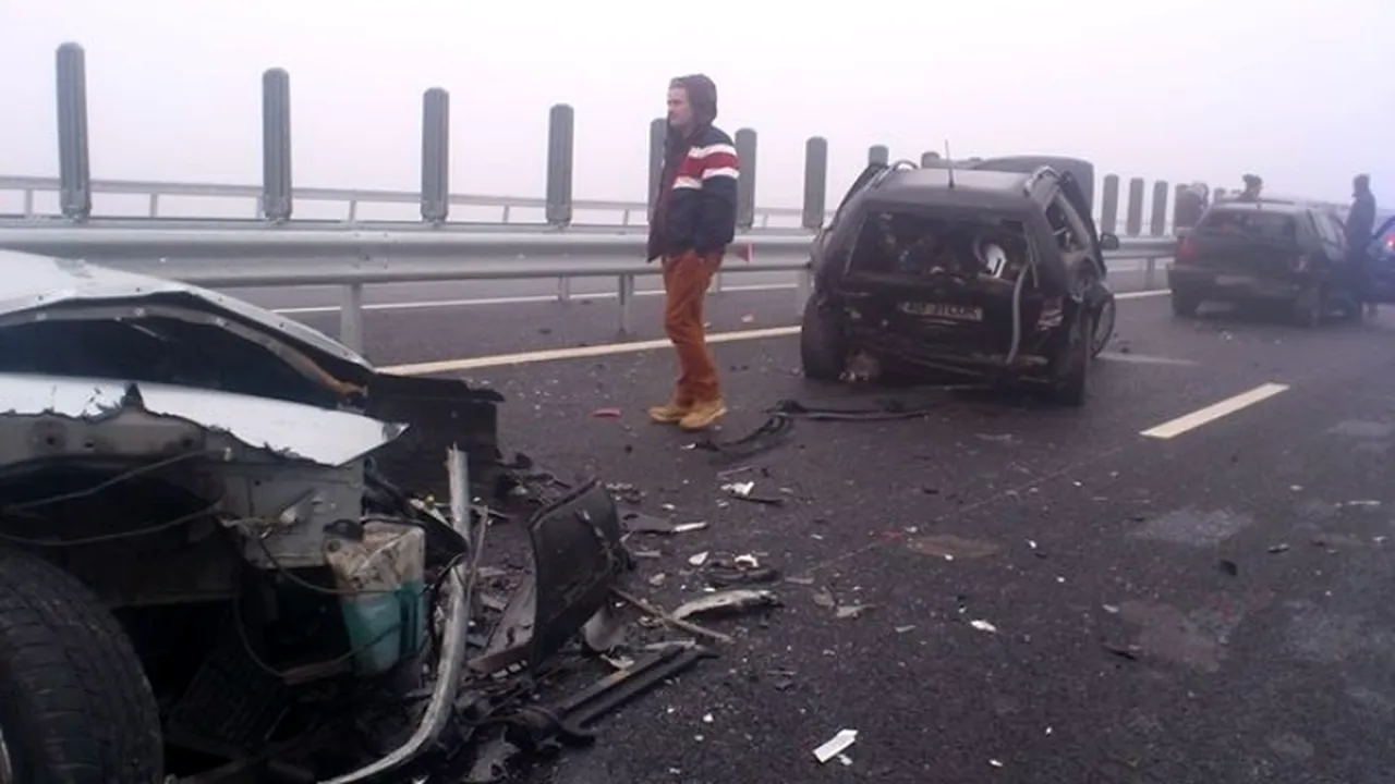 CNADNR anunță sancțiuni după accidentul în lanț petrecut pe autostrada Orăștie-Sibiu, proaspăt inaugurată