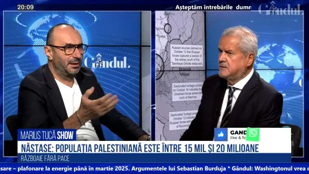 POLL Marius Tucă: „Care ar fi cea mai potrivită acțiune a Israelului în lupta cu Hamas?”. Vezi cele patru opțiuni de răspuns și rezultatele