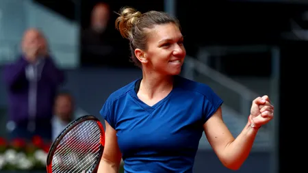 Simona Halep a stat doar o oră pe teren la Madrid. Victorie zdrobitoare în fața americancei Vandeweghe