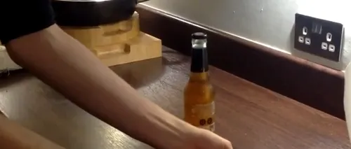 Cum să deschizi o sticlă de bere cu o foaie de hârtie