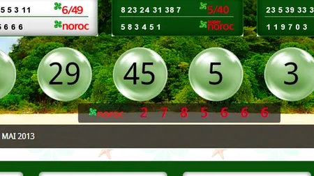 LOTO - LOTO 6/49, LOTO 5/40, JOKER și NOROC. Report uriaș după extragerile LOTO de joi, 16 mai