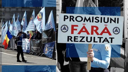 VIDEO | Mii de polițiști și pensionari militari au protestat în București. ”Dacă nu se iau măsuri, blocăm activitatea din poliție și penitenciare”