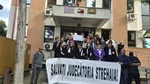 Protest în fața Judecătoriei Strehaia. Instanța este pe punctul de a fi desființată