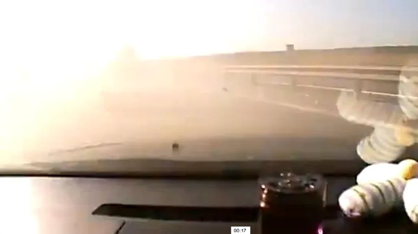 VIDEO. Reflexul salvator. Cum a reușit un șofer să evite o tragedie pe autostradă