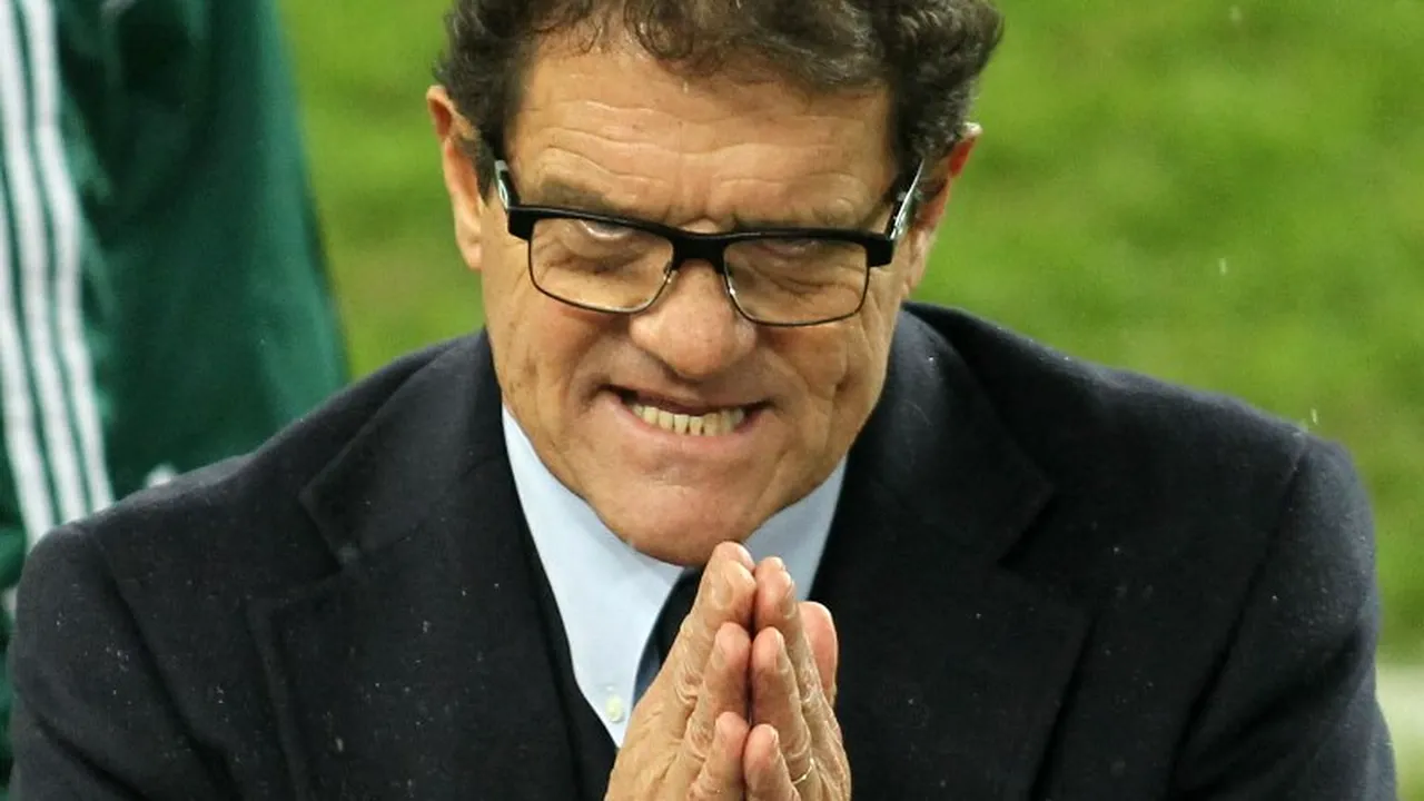 Președintele UEFA intervine la federația rusă de fotbal pentru salariul lui Capello