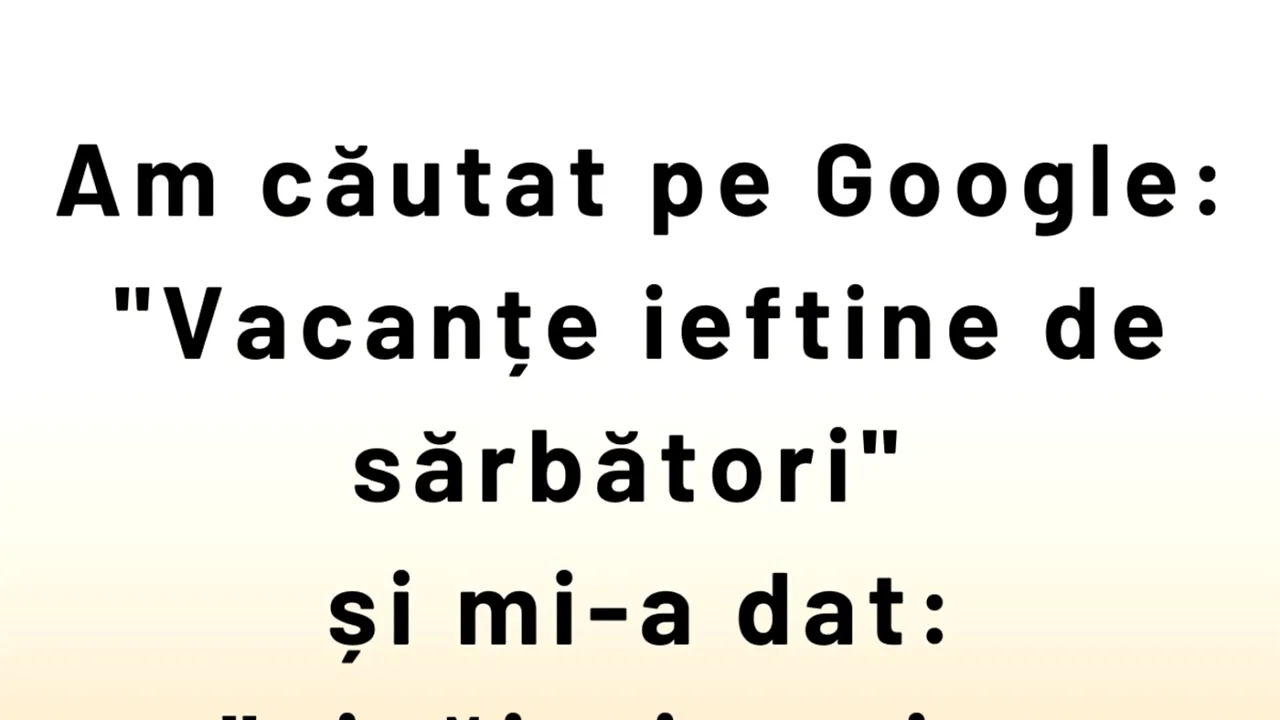 BANCUL ZILEI | Vacanțe ieftine de Sărbători
