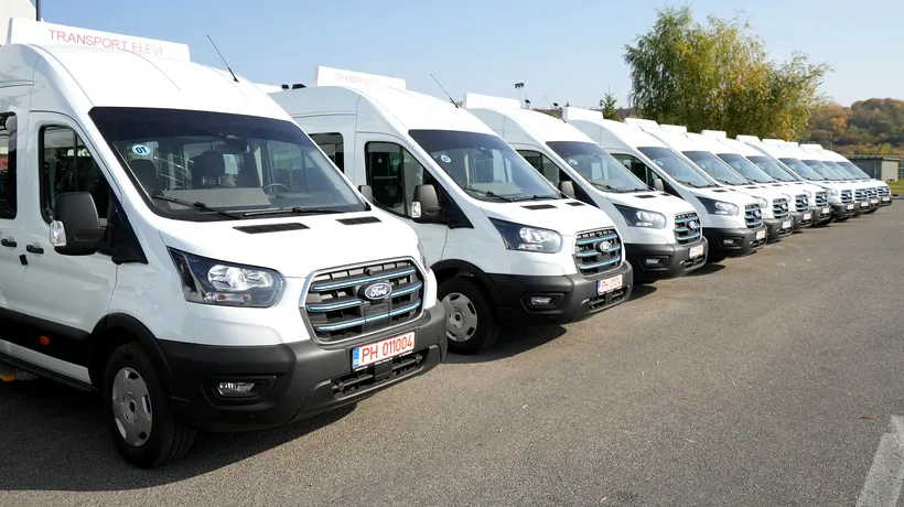 (P) Transport școlar ecologic pentru elevii din județul OLT: 15 microbuze electrice achiziționate prin fonduri europene