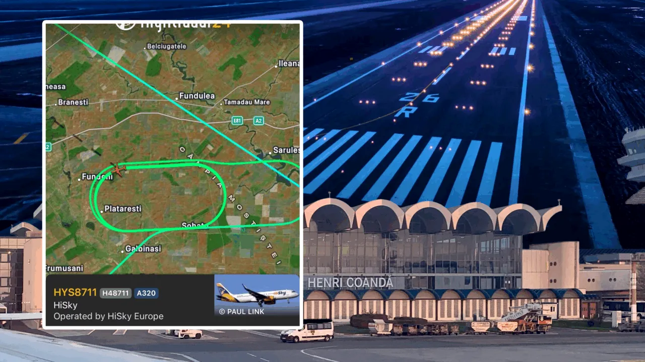 Ce s-a întâmplat cu avionul care duminică seară s-a întors pe Otopeni, după ce decolase către Egipt. Pasagerii, nevoiți să doarmă în aeroport