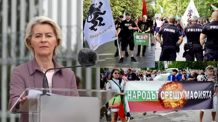Ursula von der Leyen este așteptată azi în România. Se întâlnește cu presedintele N. Dan. Șefa Comisiei vine din Bulgaria, acolo unde fost întâmpinată cu PROTESTE