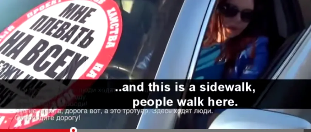 Oprește un nesimțit, o campanie inedită împotriva șoferilor care merg pe trotuar