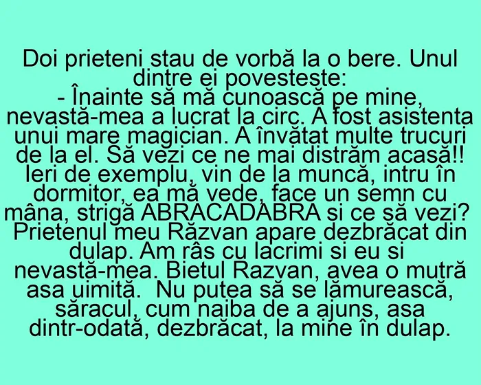 BANCUL ZILEI | Doi prieteni stau de vorbă la o bere