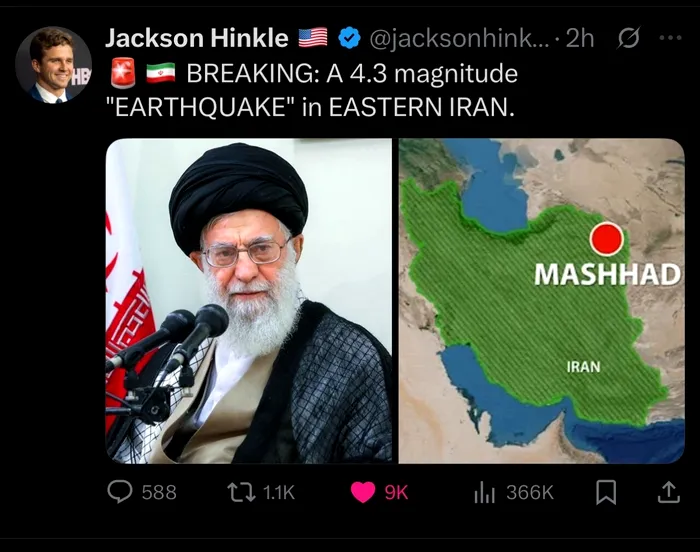Cutremur cu magnitudinea 5,1 grade pe scara Richter &icirc;n Iran | Adep&#539;ii teoriilor conspira&#539;iei de pe X cred c&#259; Teheranul testeaz&#259; bombe atomice