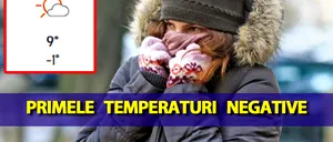 Meteorologii Accuweather anunță primele temperaturi negative în România. Pe ce dată vor fi sub 0 grade Celsius
