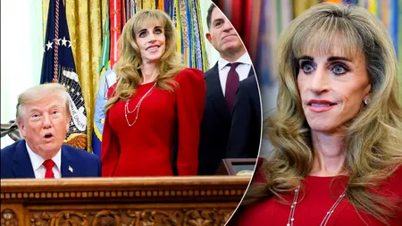 Femeia de lângă Trump care a șocat America. Apariția în Biroul Oval a stârnit o dezbatere națională și a fost comparată chiar cu un extraterestru. Cine e de fapt Susan Dell și cum a ajuns langă președintele SUA